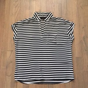 Black and White Striped Shirt